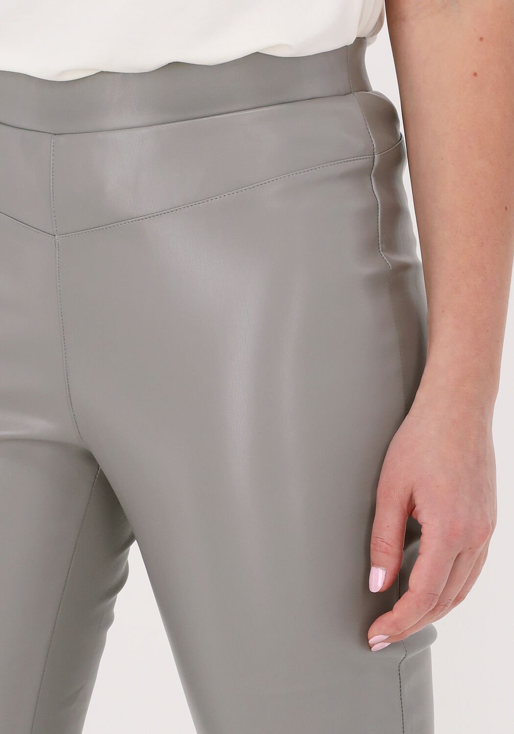 Grijze leren legging 2025
