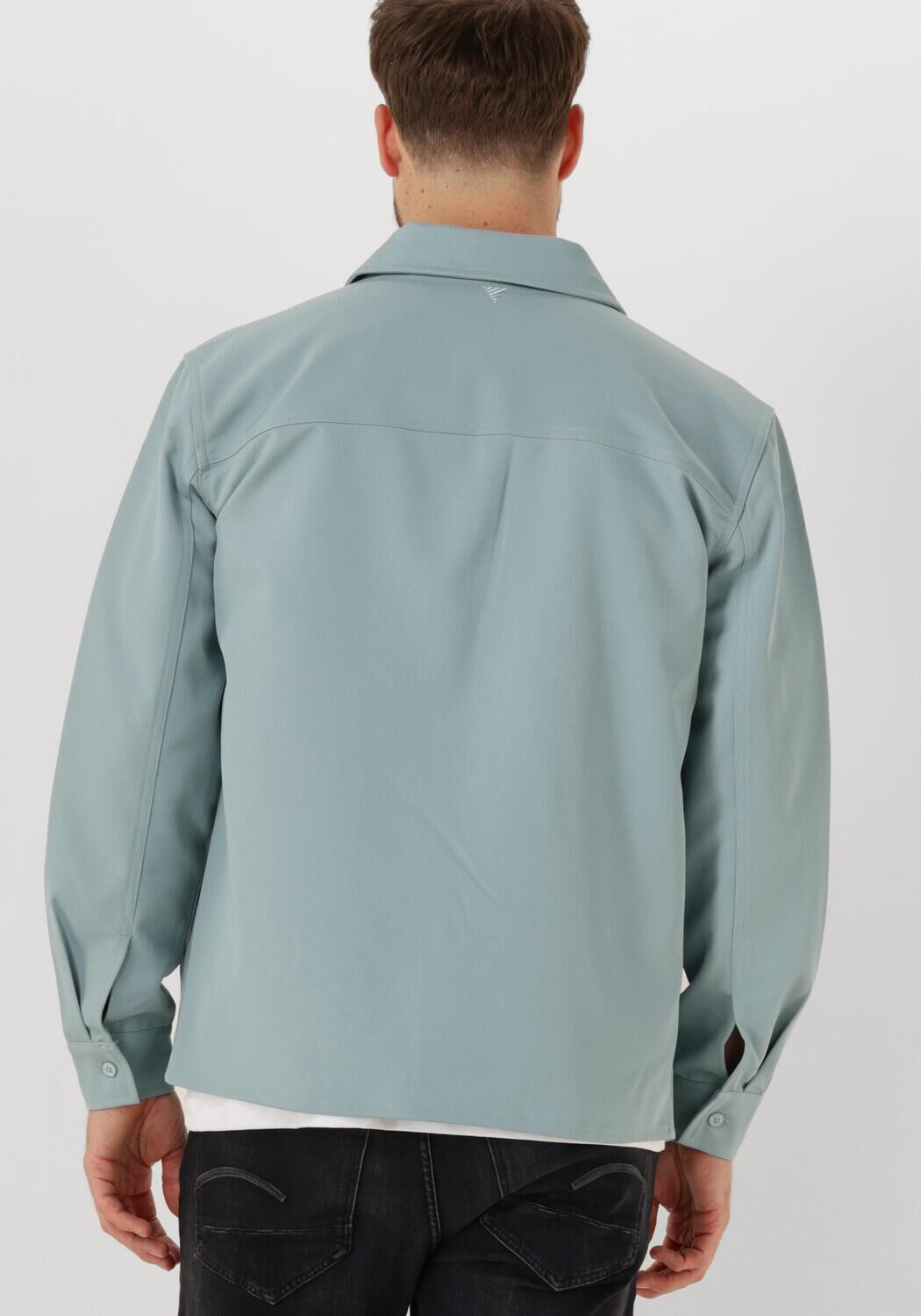 PURE PATH Heren Overhemden Loose Fit Longsleeve Shirts Mint