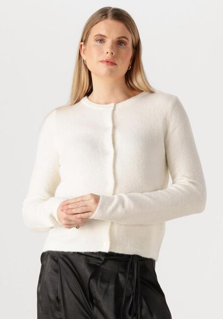 Ecru MODSTRÖM Vest TREEMD SHORT CARDIGAN - large