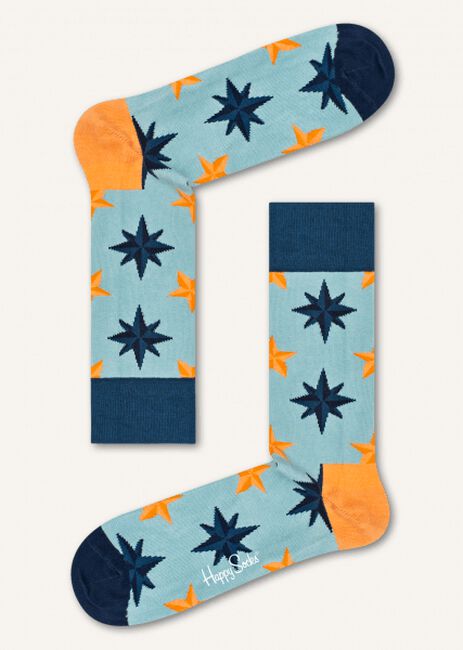 Blauwe HAPPY SOCKS Sokken NAUTICAL STAR SOCK Blauwe HAPPY SOCKS Sokken NAUTICAL STAR SOCK - large