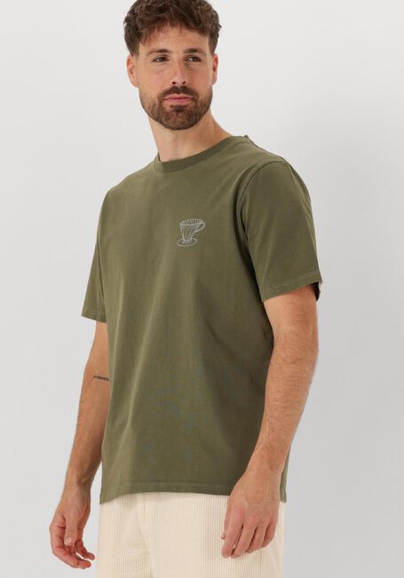 Groene ANERKJENDT T-shirt AKKIKKI MONDAY SLOW TEE - large
