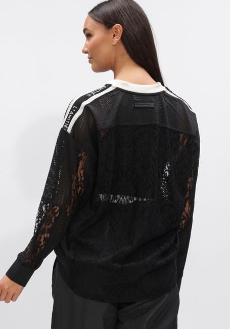 Zwarte HAUTE L'AMITI&Eacute; Tops & T-shirts LACE FOOTBALL V-BLOUSE - large