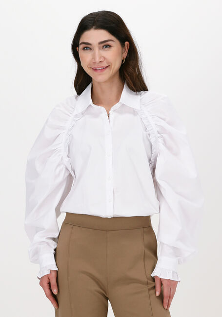 Witte HUNKON Blouses 410 DEMI SHIRT - large