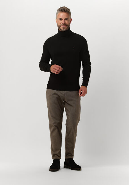 Zwarte TOMMY HILFIGER Coltrui PIMA ORG CTN CASHMERE ROLL NECK - large