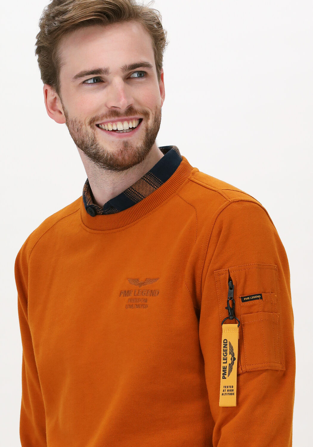 oranje pme legend sweater long sleeve r neck brushed swe