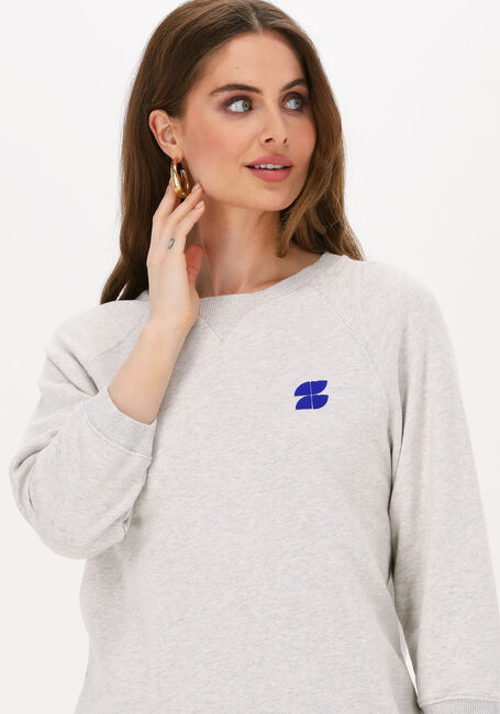 Lichtgrijze BY-BAR Mini jurk FIENE SWEAT DRESS - large