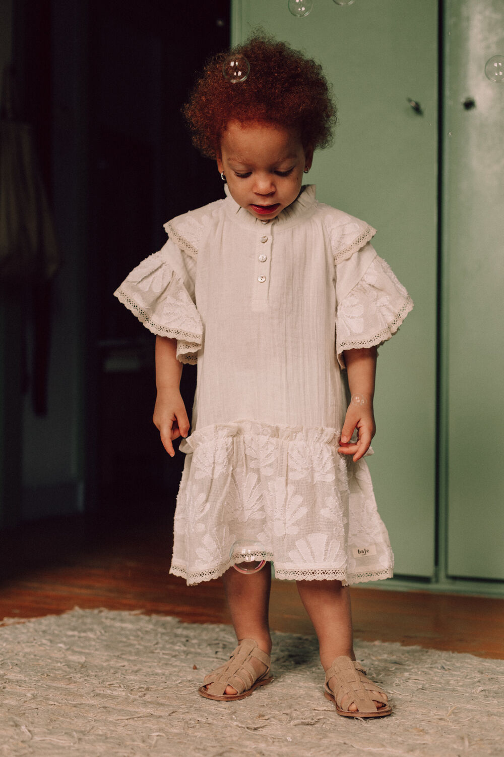 Ecru BAJE STUDIO Mini jurk NOVA - large