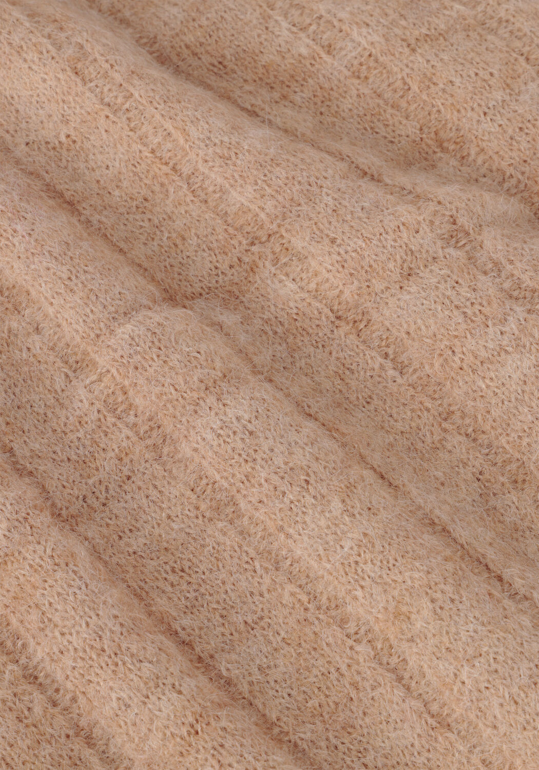 Taupe SELECTED WOMEN Midi jurk GLOWIE LS KNIT O-NECK DRESS - large