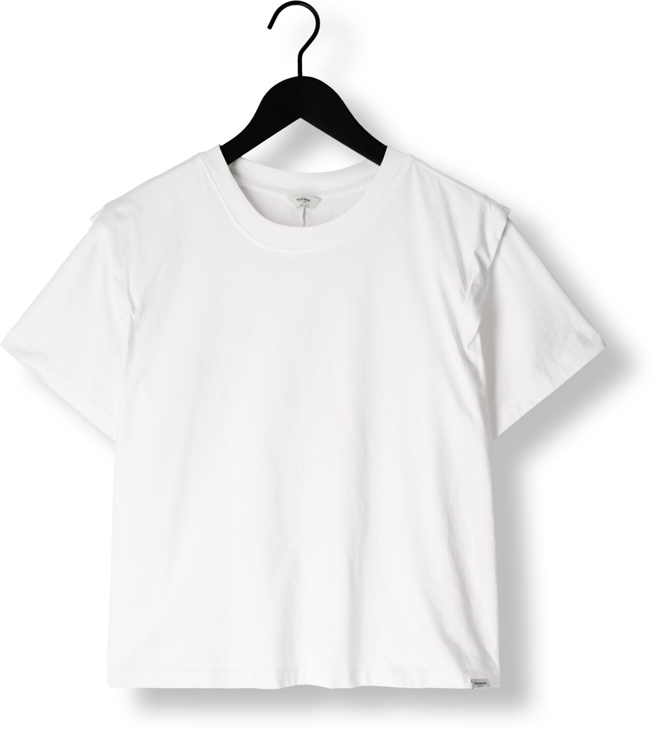 PENN & INK Dames Tops & T-shirts T-shirt Fit Wit