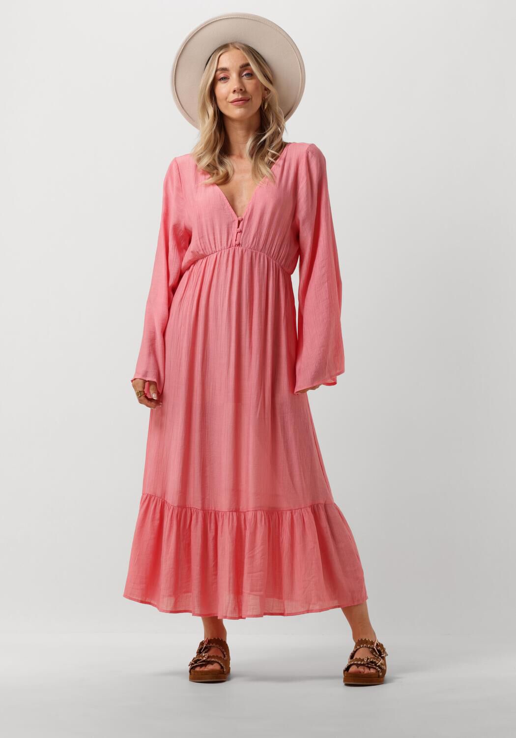 YDENCE Dames Jurken Dress Danique Koraal