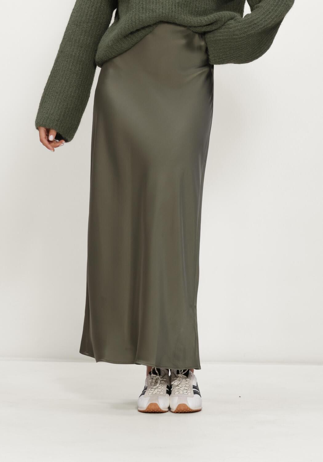 Olijf EDITED Maxirok SILVA SKIRT - large