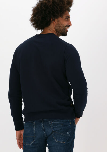 Donkerblauwe PME LEGEND Sweater LONG SLEEVE R-NECK BRUSHED SWE - large
