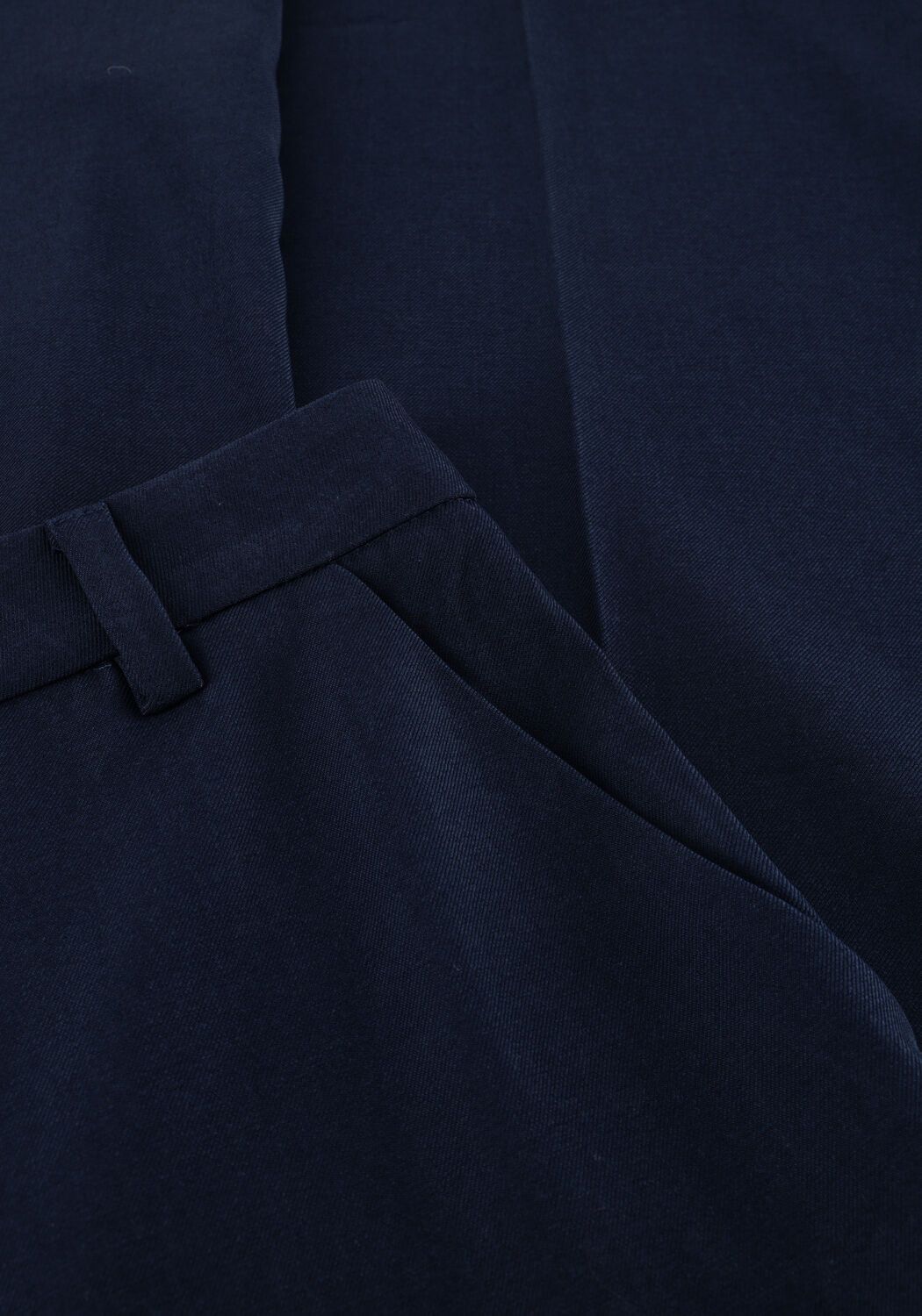 Donkerblauwe MINUS Pantalon LIVINA STRAIGHT LEG PANT - large