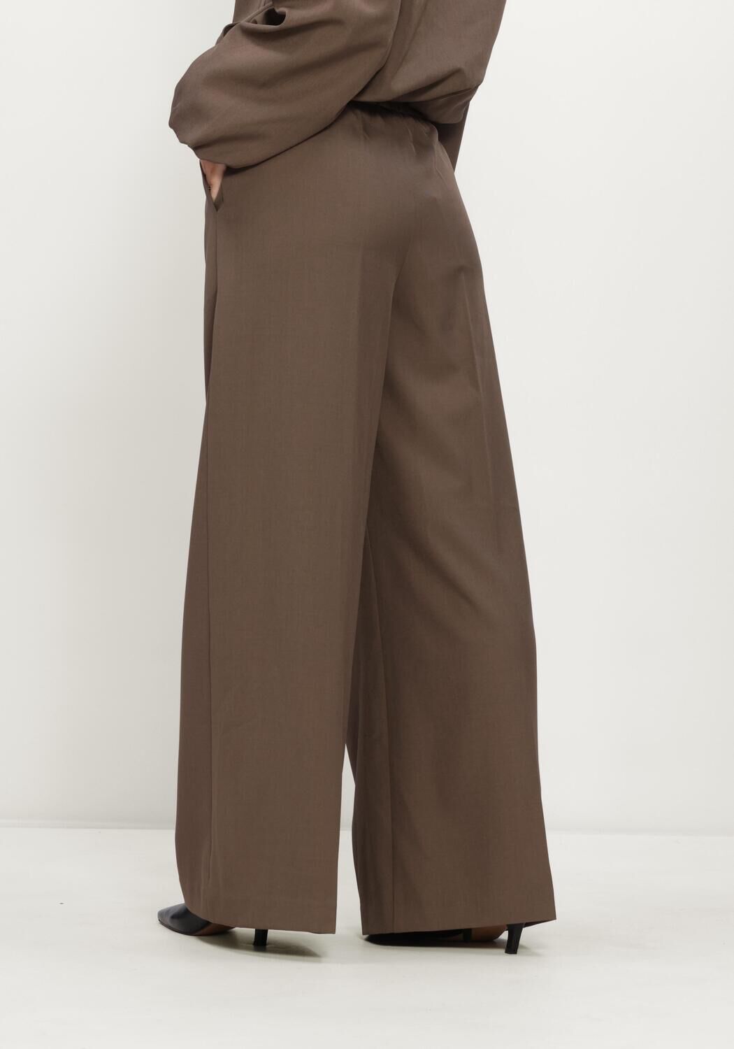 Bruine NOTRE-V Wijde broek NV-IRINA - large