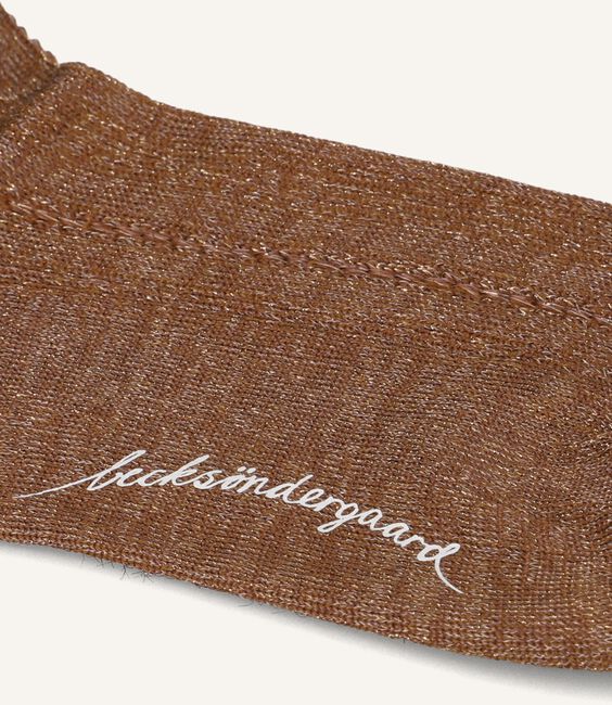 Bruine BECKSONDERGAARD Sokken GLITTER DRAKE SOCK Bruine BECKSONDERGAARD Sokken GLITTER DRAKE SOCK - large
