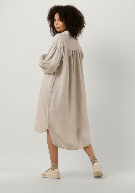 Gebroken wit BY-BAR Midi jurk SARAH LINEN LONG DRESS - large