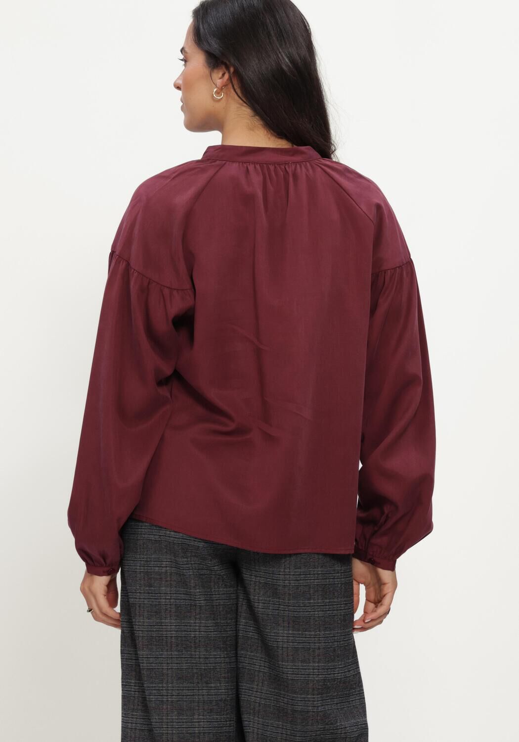 Bordeaux SELECTED WOMEN Blouses SLWDONNA LS SHIRT - large