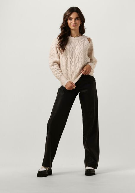 Ecru CO'COUTURE Trui NEW ROW CABLE KNIT - large