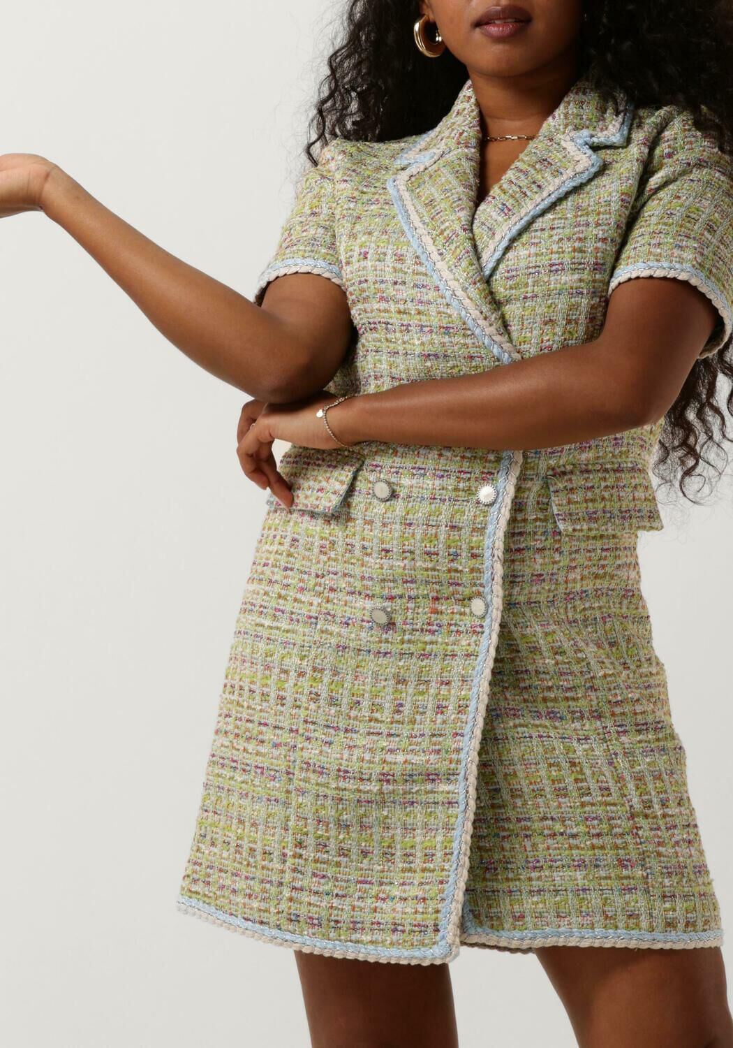 Y.A.S. Dames Jurken Yastweedsta Ss Waistcoat Dress Beige