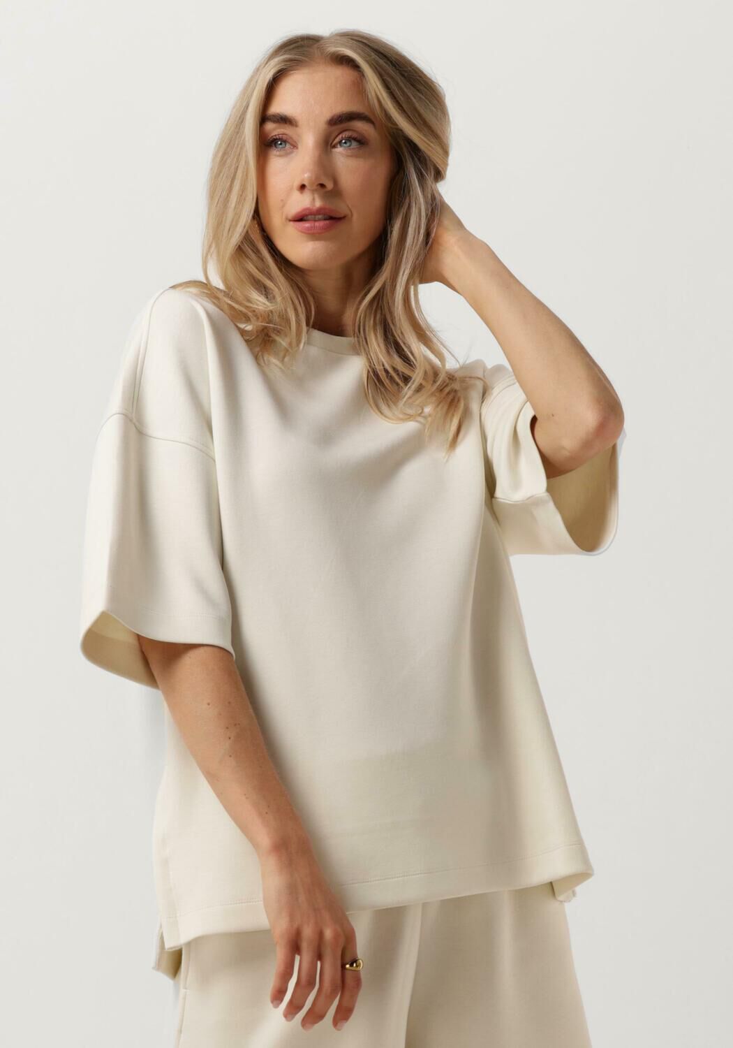 MSCH COPENHAGEN Dames Tops & T-shirts Mschbessia Ima Q 2 4 Sweatershirt Beige