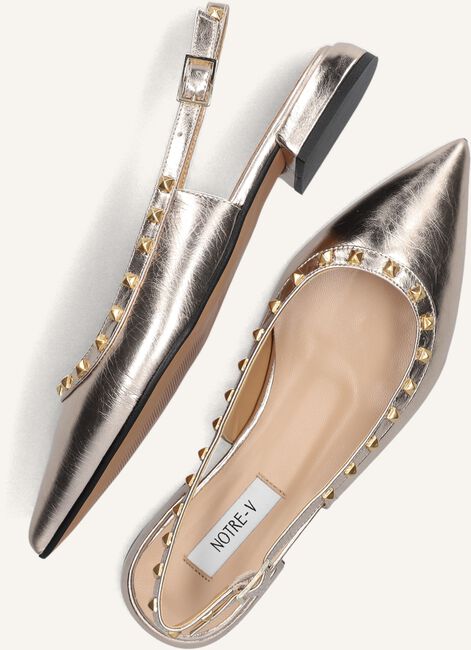 Gouden NOTRE-V Slingbacks 12270 Gouden NOTRE-V Slingbacks 12270 - large