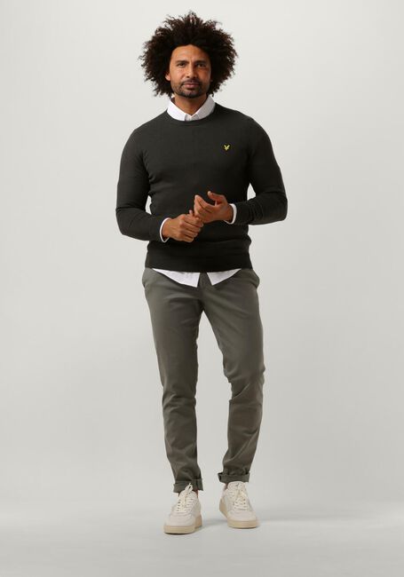 Donkergrijze LYLE & SCOTT T-shirt COTTON CREW NECK JUMPER - large