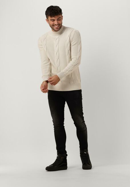 Gebroken wit PUREWHITE Trui MOCKNECK KNIT WITH CABLE DETAILS - large