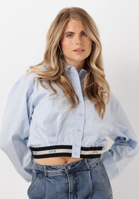 Blauwe CO'COUTURE Blouses COTTON CRISP LOGO CROP SHIRT - large