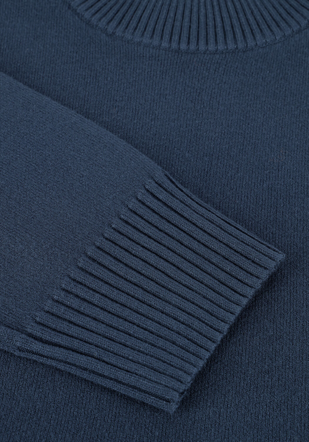 Blauwe DSTREZZED Trui FELL MOCK NECK - large