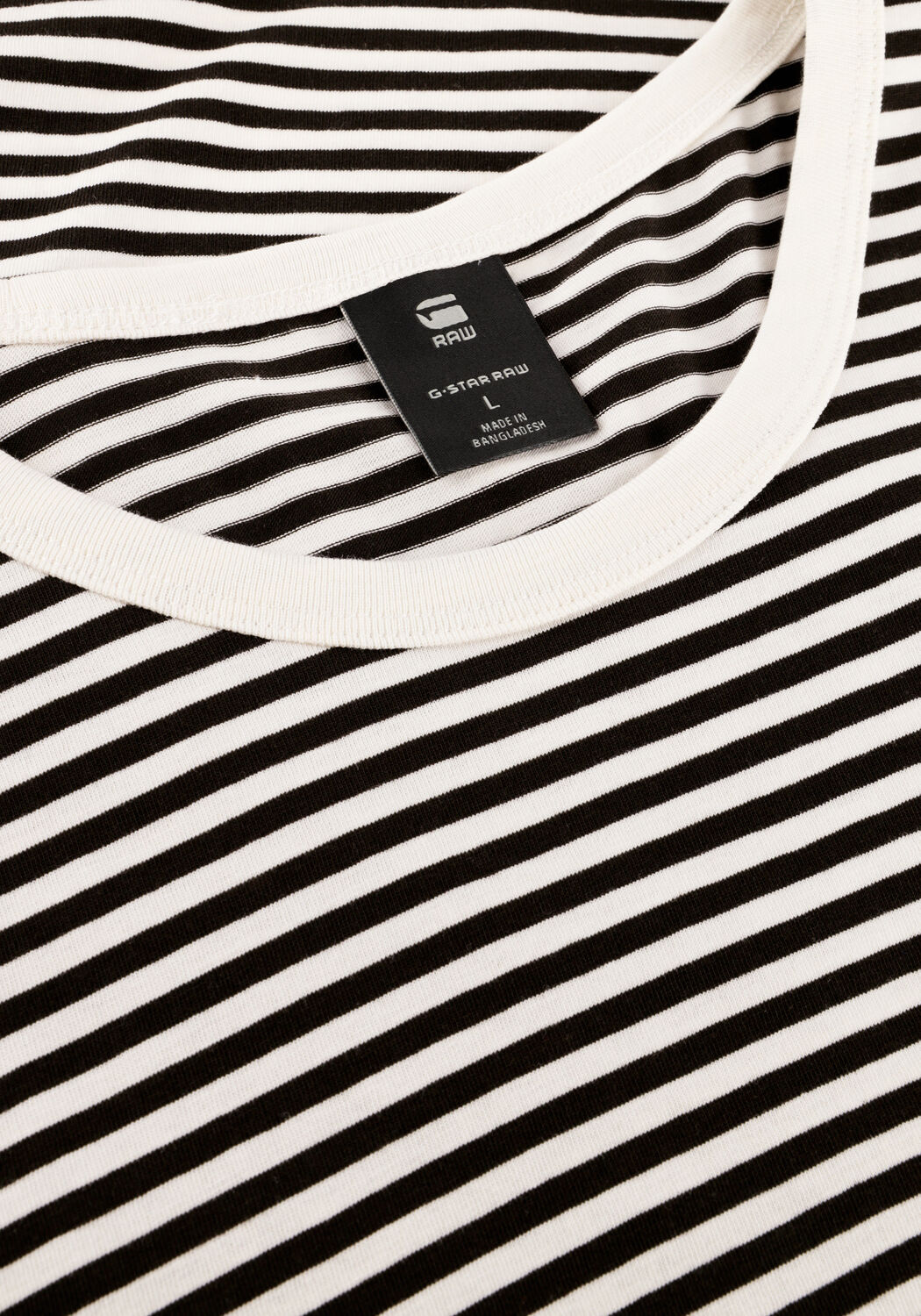 Witte G-STAR RAW T-shirt STRIPE SLIM R T - large