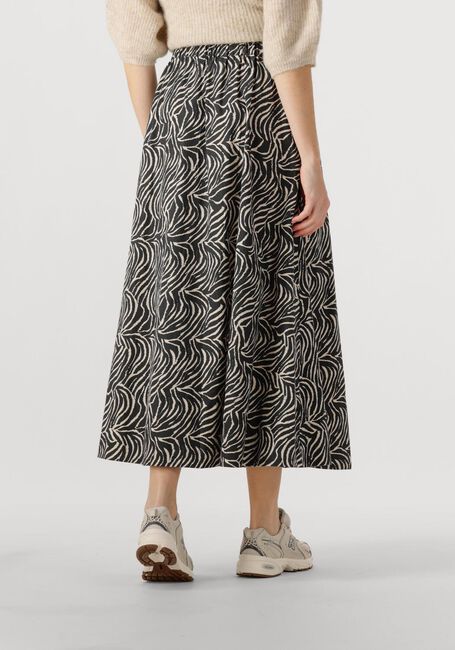 Zwarte NEO NOIR Midirok YARA ZEBRA LONG SKIRT - large