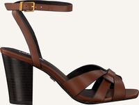 Bruine LOLA CRUZ Platte sandalen 406Z10BK - medium