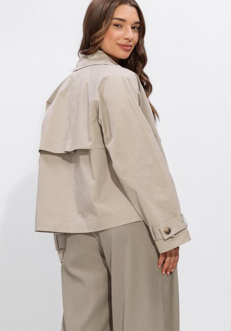 Beige SELECTED WOMEN Trenchcoats SLFNEW CILO SHORT TRENCHCOAT - large