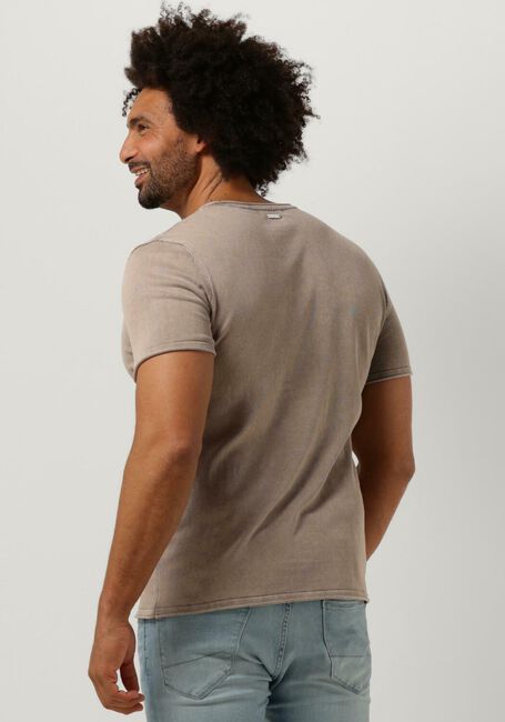 Zand PUREWHITE T-shirt FLAT KNITTED SHIRT SHORTSLEEVE WITH SMALL LOGO ON CHEST - large