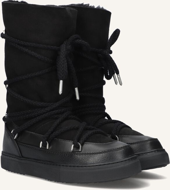 Zwarte INUIKII Vachtlaarzen CLASSIC HIGH LACED Zwarte INUIKII Vachtlaarzen CLASSIC HIGH LACED - large