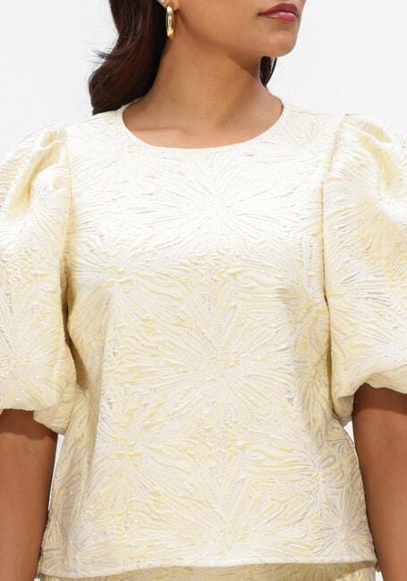 Ecru NOTRE-V Top NV-HENNIE BROCADE TOP - large