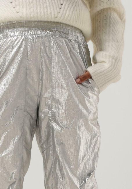 Zilveren CO'COUTURE Pantalon TRICE METAL TECH PANT - large