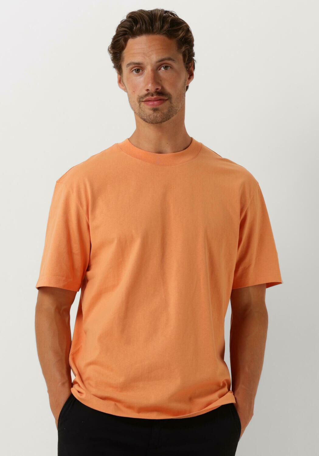 HUGO Heren Polo's & T-shirts Dapolino Oranje