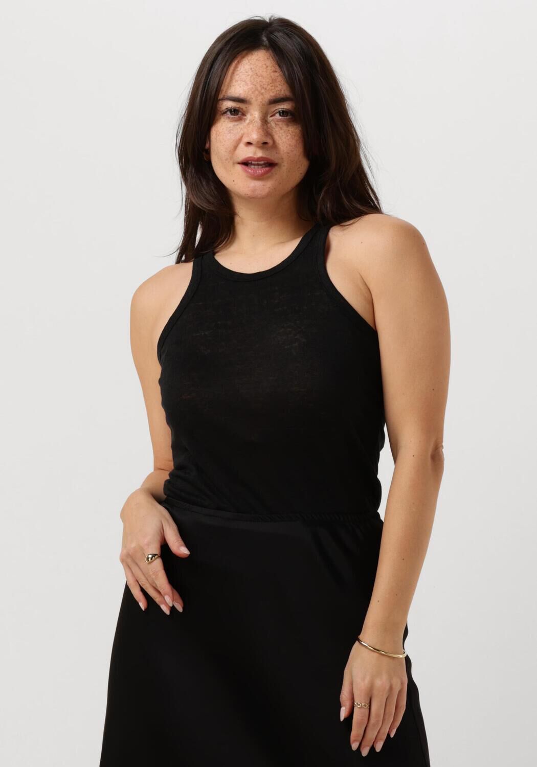 RESORT FINEST Dames Tops & T-shirts Tank Top Zwart