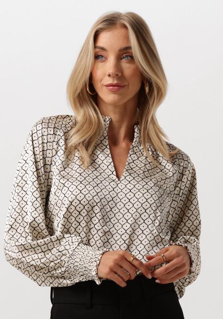 Ecru NEO NOIR Blouses STONE MOROCCAN TILE BLOUSE - large