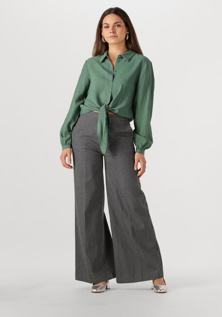 Witte ANOTHER LABEL Pantalon MOORE WIDE PANTS - large