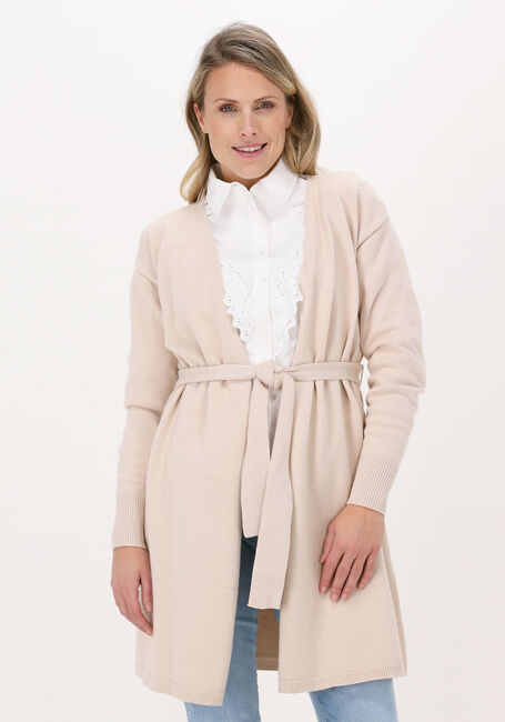 Beige MINUS Vest LUPI LONG KNIT WRAP CARDIGAN - large