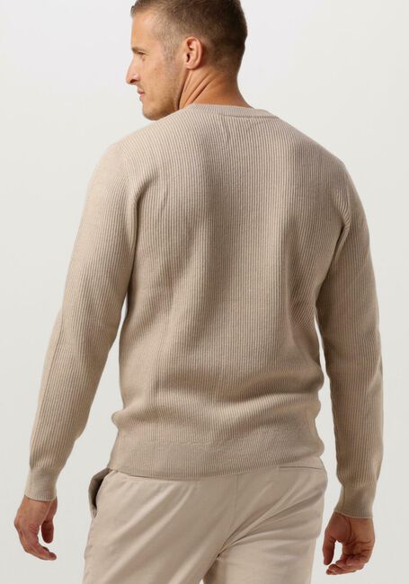 Beige PROFUOMO Trui PULLOVER CREW NECK - large