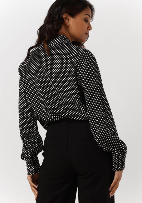 Zwarte VANILIA Blouses DOTTED SHORT SHIRT - large