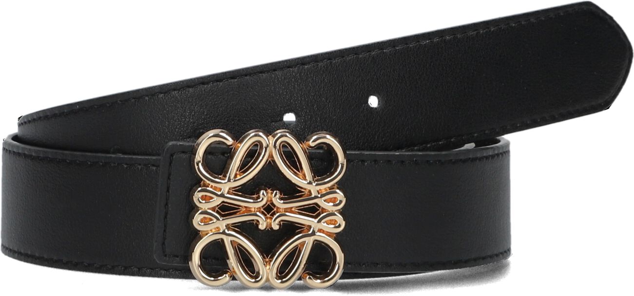 Notre-v Zwarte Leren Riem Stijlvolle Upgrade Black Dames