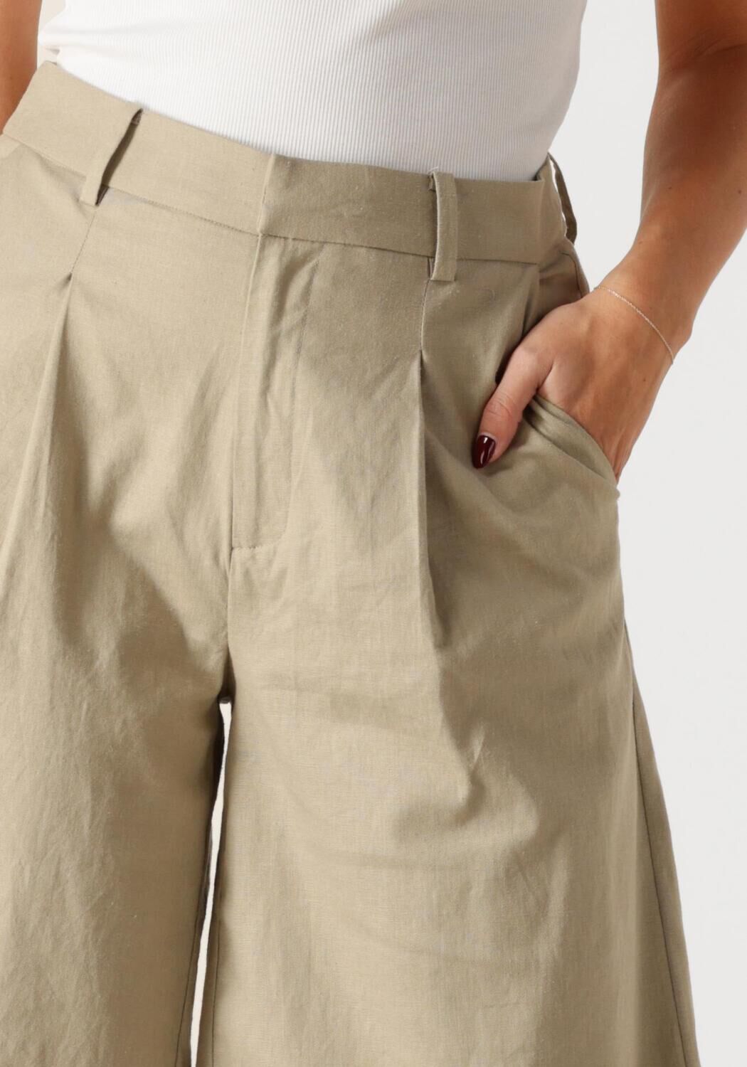 GESTUZ Dames Broeken Gzizza Linen Mw Short Groen