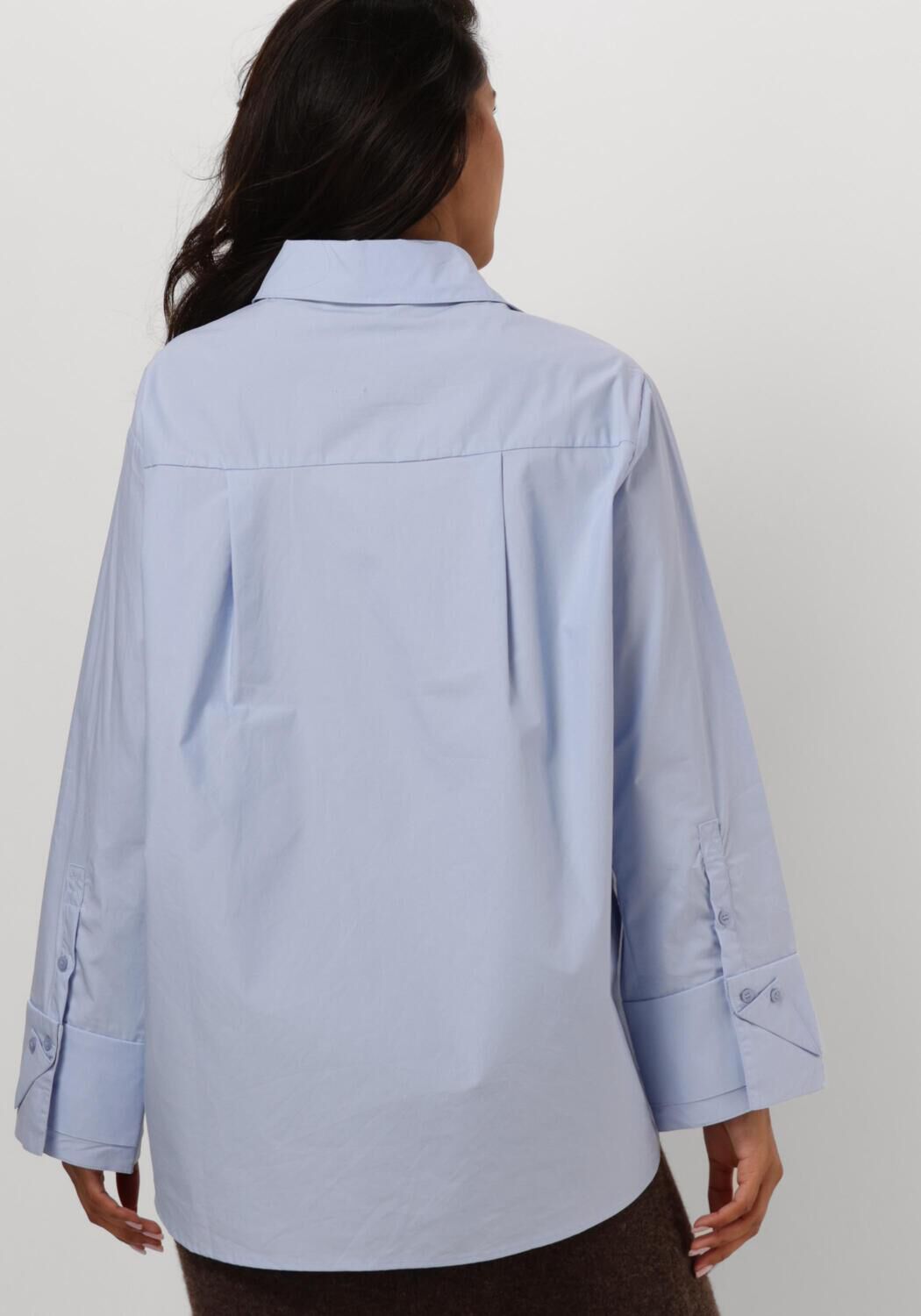 NEO NOIR Dames Blouses Hesther Poplin Shirt Lichtblauw