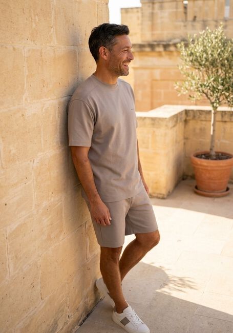 Taupe GENTI Polo T-SHIRT SS 1227 - large