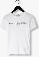 Witte TOMMY HILFIGER T-shirt REC CORP LOGO C-NK
