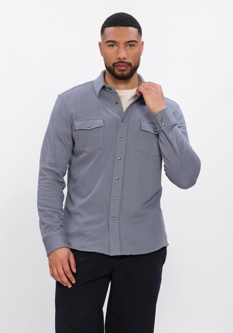 Blauwe PROFUOMO Casual overhemd OVERSHIRT WESTERN - large